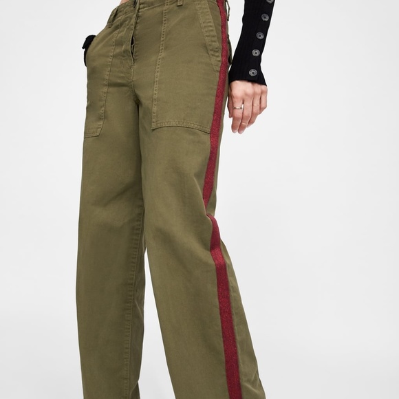 zara straight trousers